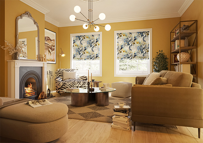 Bali, Navy - Twist&Fit Roman Blind - Image 7